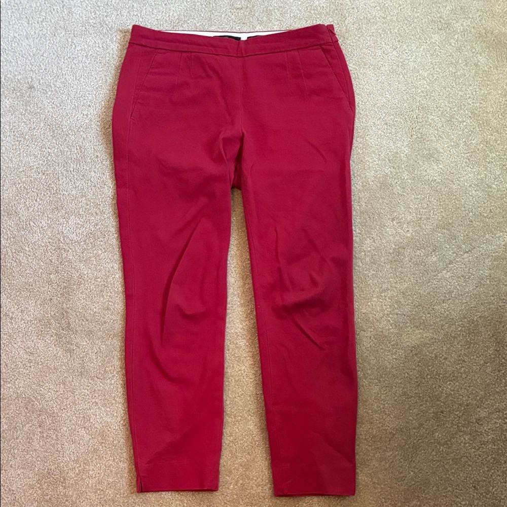 J.Crew Martie Pants in Red